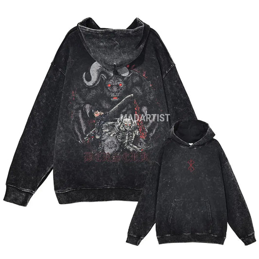 Berserk Vintage Oversized Hoodie Collection