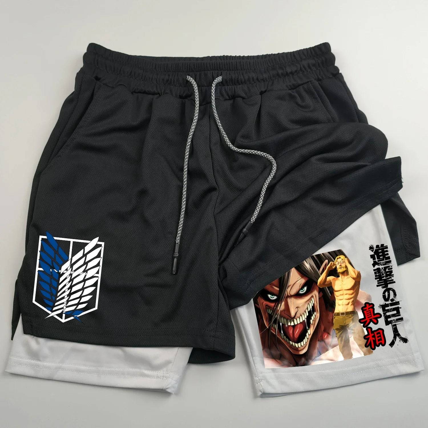 Attack on Titan Gym Shorts - Tokyowai
