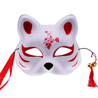 Kitsune Fox Mask – Japanese Festival Cosplay Mask (12 Variants)