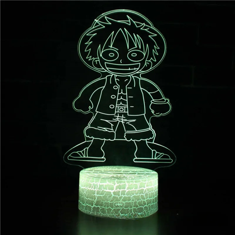 One Piece LED Night Light –26 Character & Symbol Variants