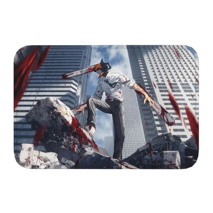 Chainsaw Man Anime Rug – Denji & Power Design