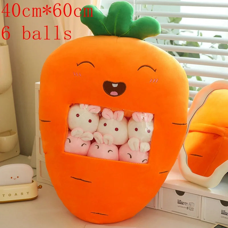 Pudding Adorable Plush Pillow Bag with Mini Animal Plushies – Perfect for Cuddling & Decor - Tokyowai
