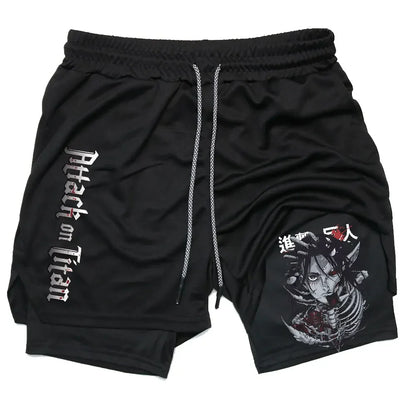 Attack on Titan Gym Shorts - Tokyowai