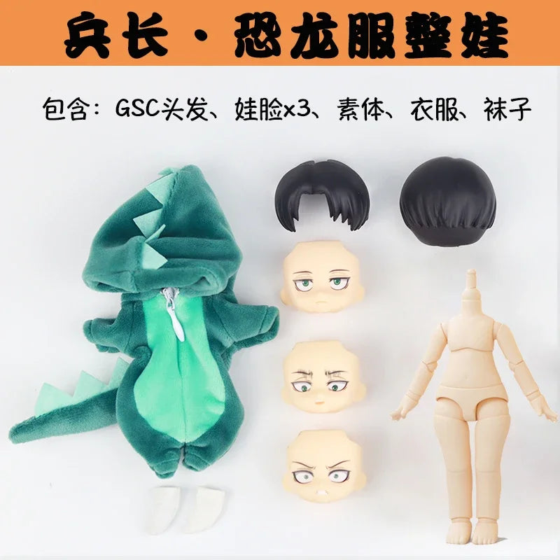 Attack on Titan Levi Ackerman in Dinosaur Onesie Plush Figure - Tokyowai