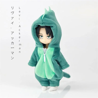 Attack on Titan Levi Ackerman in Dinosaur Onesie Plush Figure - Tokyowai