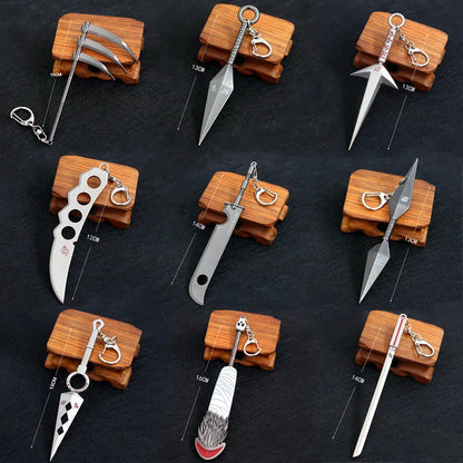 Naruto Keychain Kunai Shuriken Konoha Ninja Pendant - Tokyowai