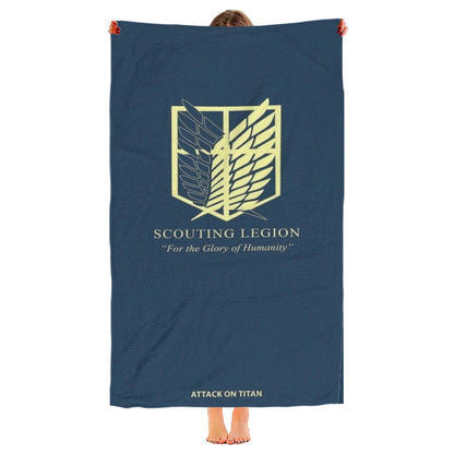 Attack on Titan Microfiber Beach Towel – Quick Dry and Sandproof