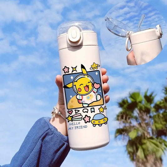 Cartoon Pokemon Thermos Water Bottle - Tokyowai
