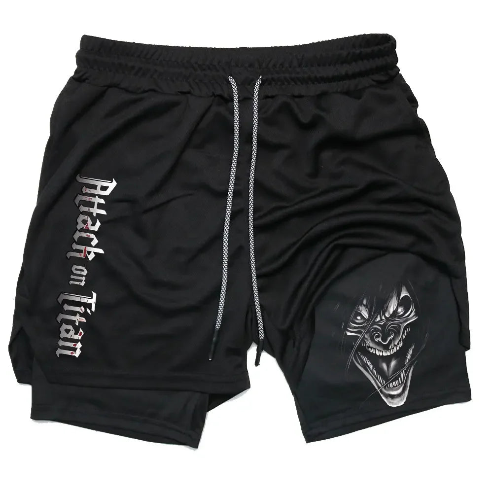 Attack on Titan Gym Shorts - Tokyowai
