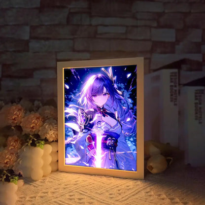 Genshin Impact LED Frame Light Art – Interactive and Captivating Wall Decor - Tokyowai