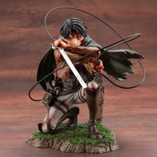 Attack On Titan Action Figure Levi Ackerman Figurine 18cm