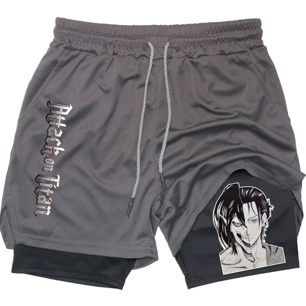 Attack on Titan Gym Shorts - Tokyowai