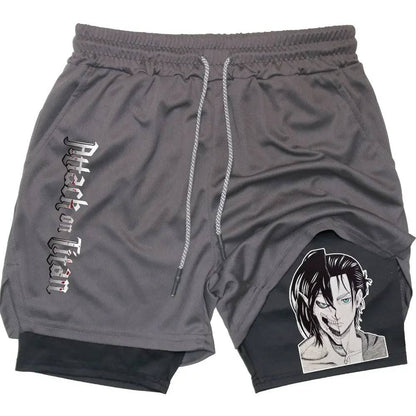 Attack on Titan Gym Shorts - Tokyowai