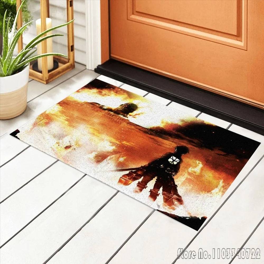 Attack On Titan Rug Carpets - Tokyowai