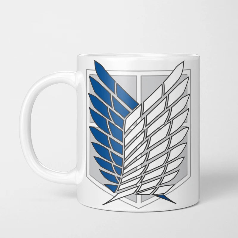 Attack on Titan Emblem Mug Set – Survey Corps, Military Police, Garrison, and Cadet Corps - Tokyowai