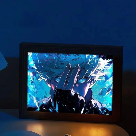 Jujutsu Kaisen LED Light Art Frame - Transforming Glow-in-the-Dark Art Piece - Tokyowai
