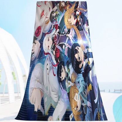 Sword Art Online Kirito Asuna Bath Towel Microfiber Soft Water Absorbing