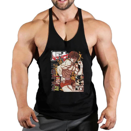 Anime Baki Stringer Tank Top for Men - Tokyowai