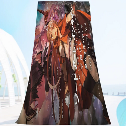 Sword Art Online Kirito Asuna Bath Towel Microfiber Soft Water Absorbing