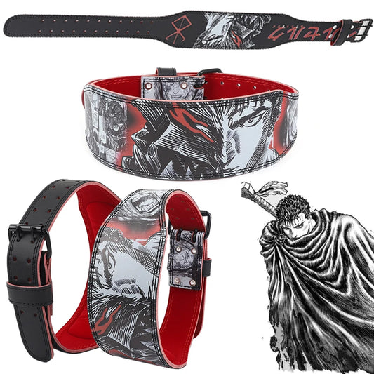 Berserk Guts Leather Choker and Wristband Set – Dark Fantasy Cosplay Accessory