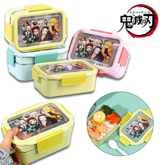 Demon Slayer Stainless Steel Bento Lunch Box - Leakproof & Insulated - Tokyowai