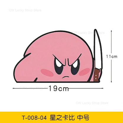 KirbyKnife Peeker Car Sticker