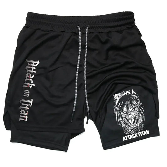 Attack on Titan Gym Shorts - Tokyowai