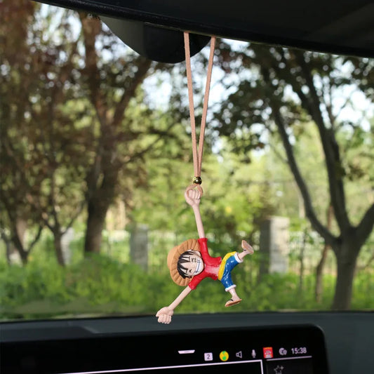 ONE PIECE Monkey D. Luffy Hanging Ornament – Stretch Arm Car Mirror Charm