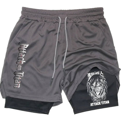 Attack on Titan Gym Shorts - Tokyowai