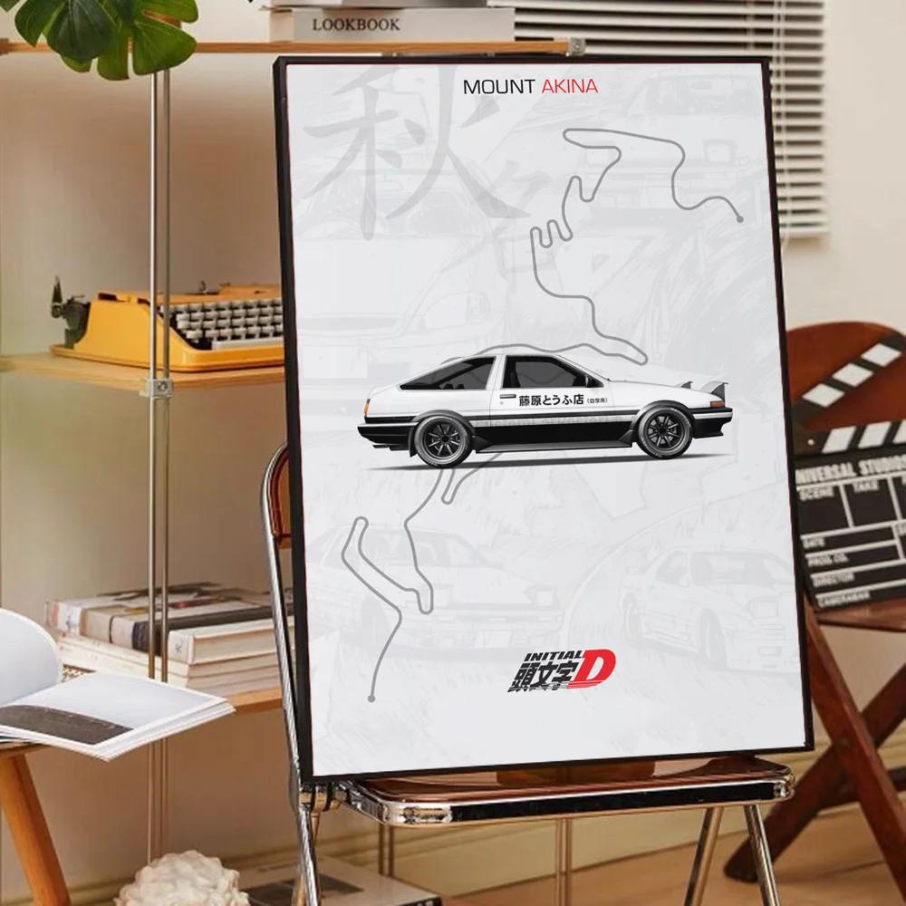 Initial D AE86 Wall Art Poster Set