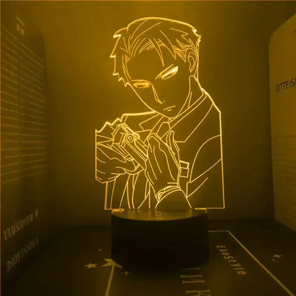 Spy x Family 3D LED Night Light – Loid, Yor & Anya Designs (Warm White)