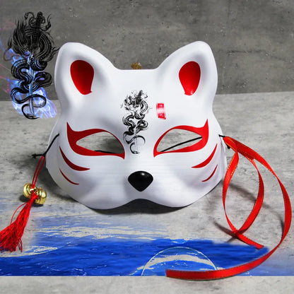 Kitsune Fox Mask – Japanese Festival Cosplay Mask (12 Variants)