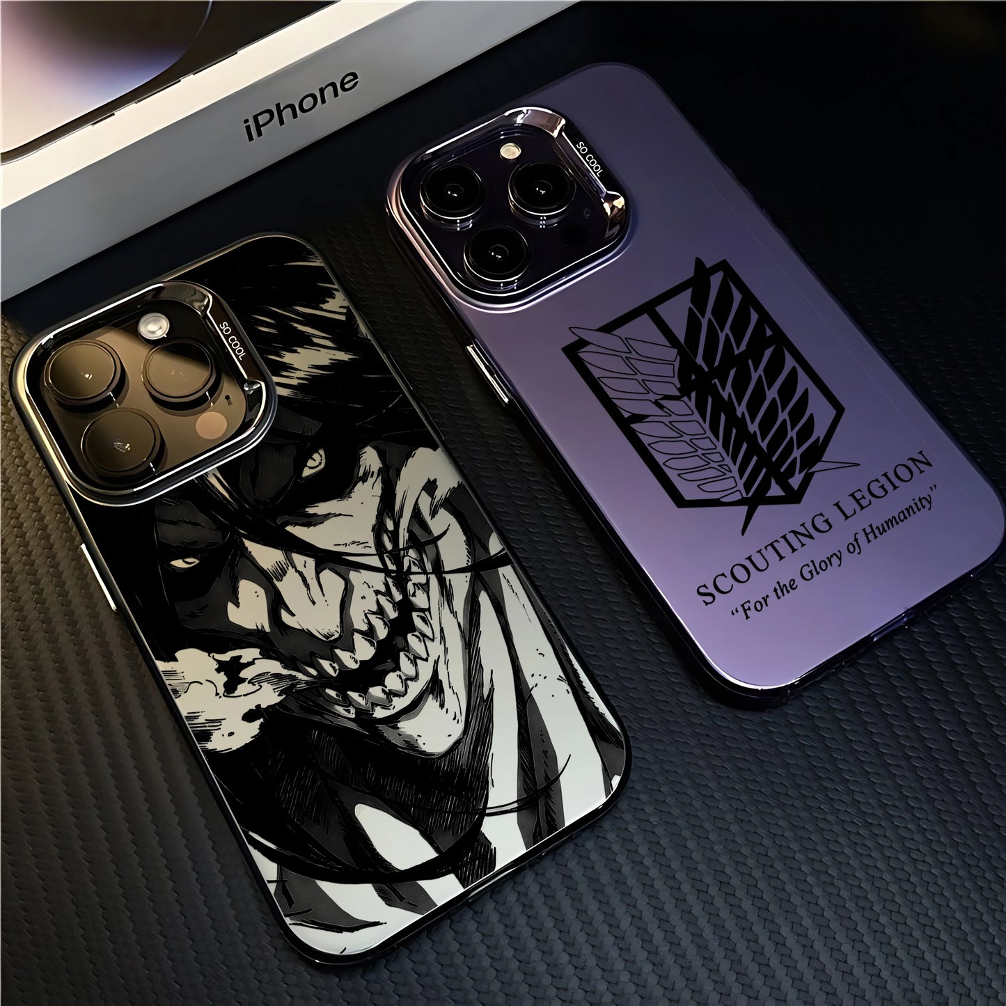 Attack on Titan Shockproof Armor Case with Ring Stand for Xiaomi and Poco Series