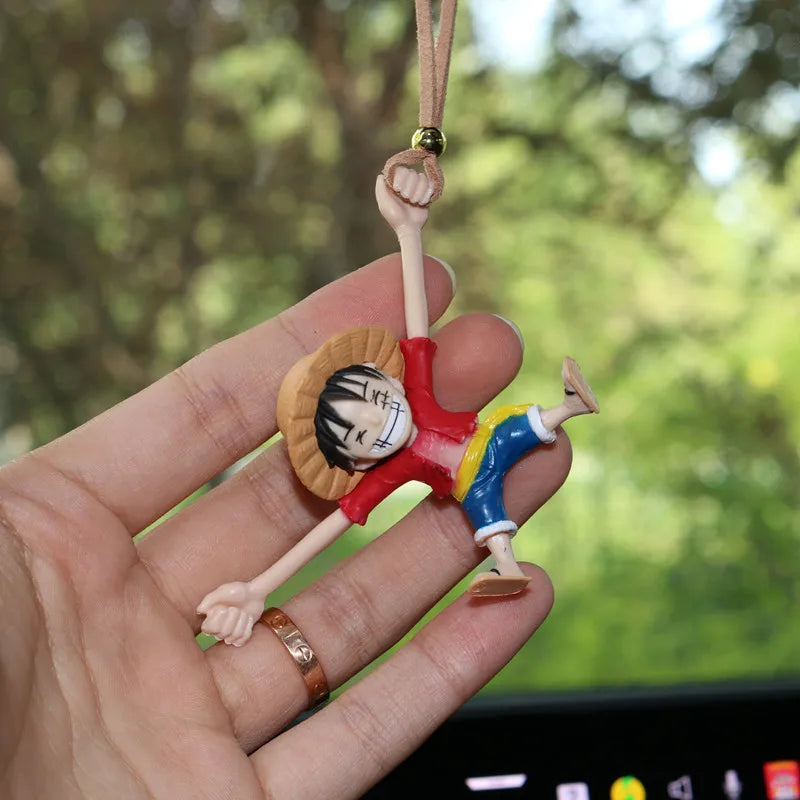 ONE PIECE Monkey D. Luffy Hanging Ornament – Stretch Arm Car Mirror Charm