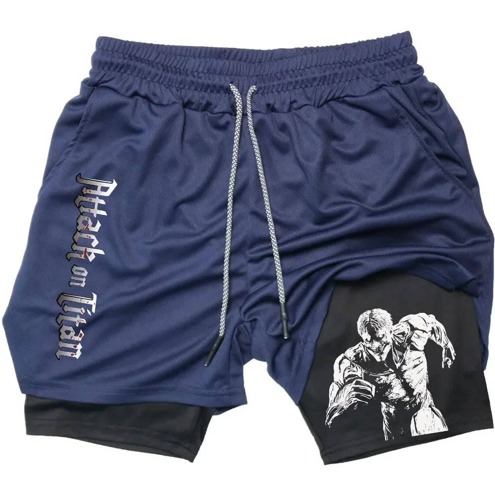 Attack on Titan Gym Shorts - Tokyowai