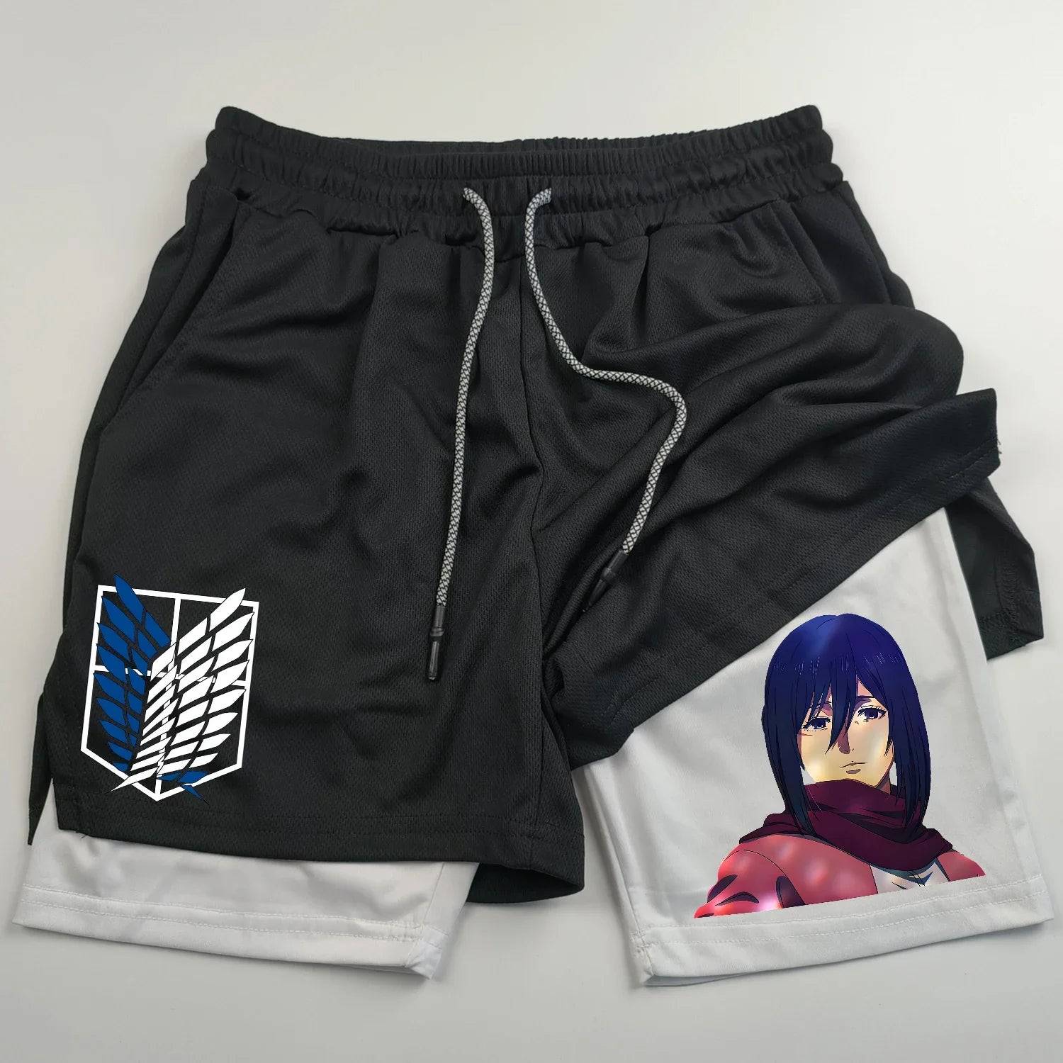 Attack on Titan Gym Shorts - Tokyowai