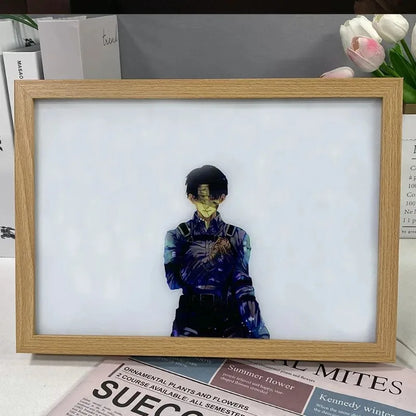 Attack on Titan LED Art Frame – Illuminated Anime Decor for Fans - Tokyowai