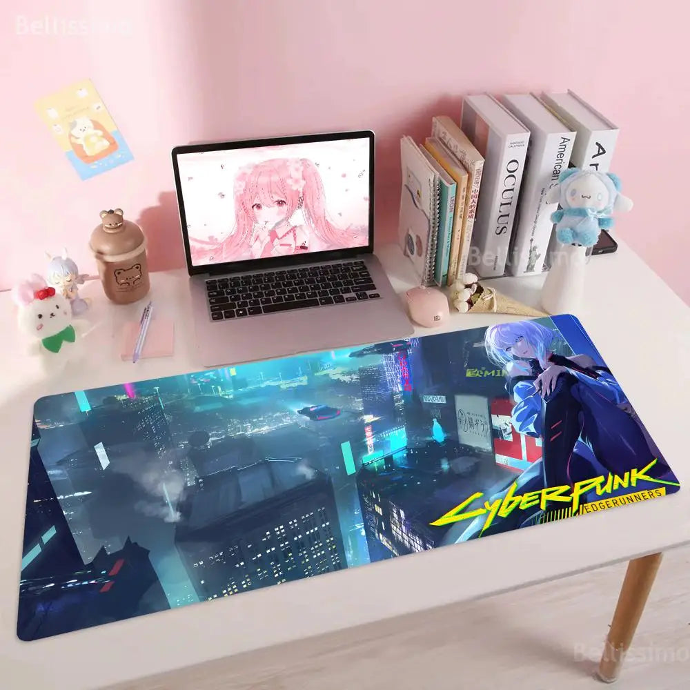 Cyberpunk Edgerunners RGB Gaming Mouse Pad  Extended Desk Mat