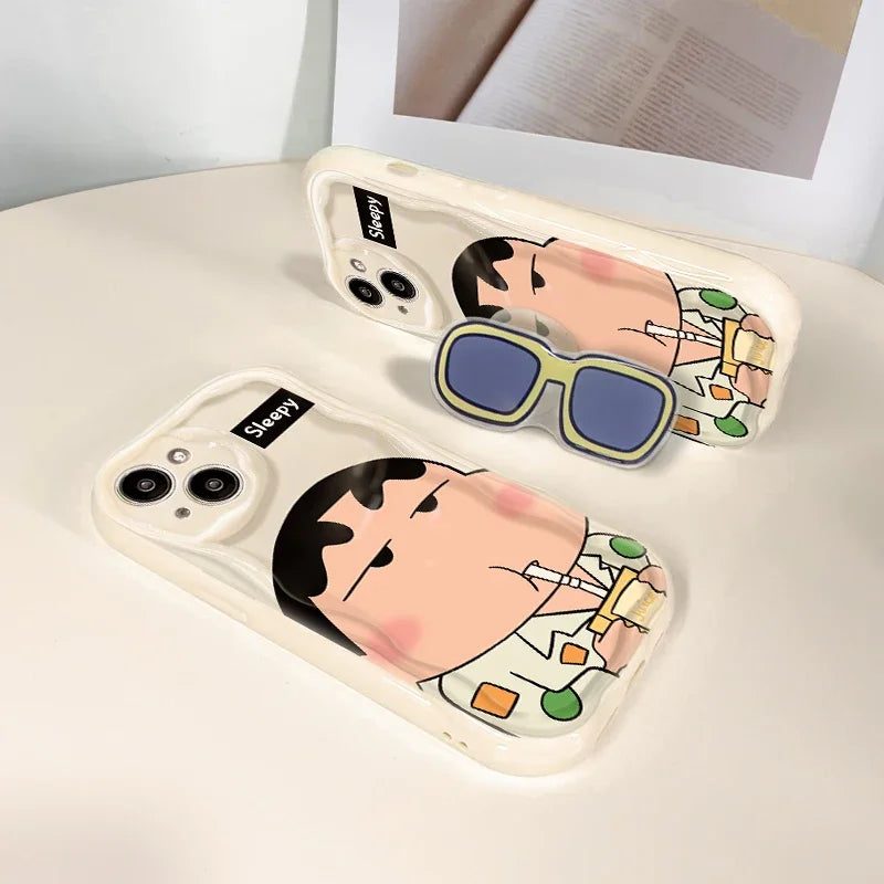 Crayon Shin Chan Glasses Support Case for iPhone - Tokyowai