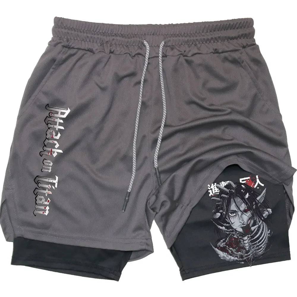 Attack on Titan Gym Shorts - Tokyowai
