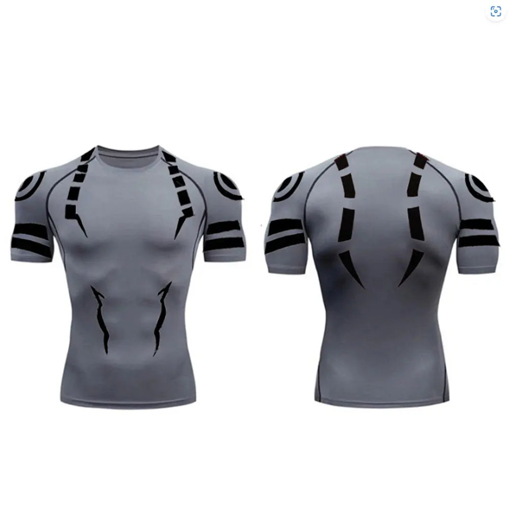 Jujutsu Kaisen Compression Set Fitness Suit for Men Quick Dry - Tokyowai
