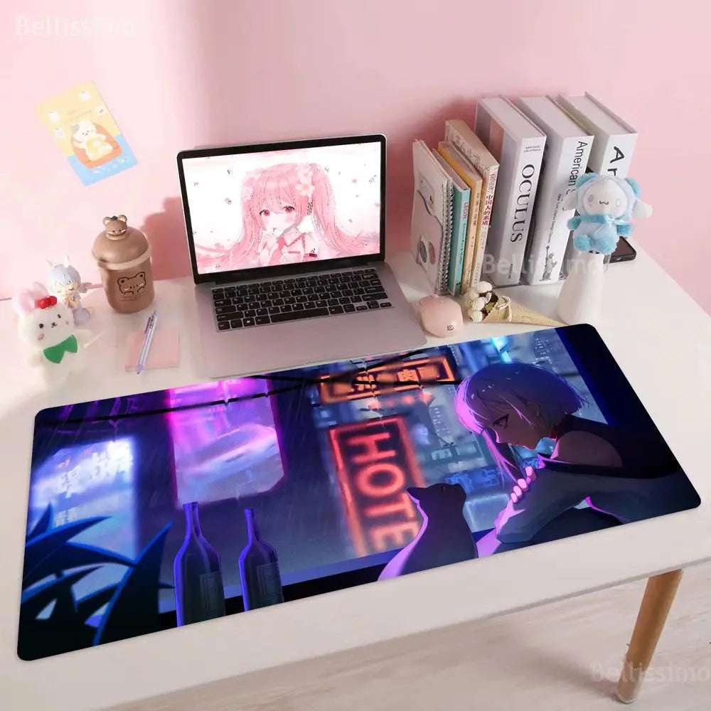 Cyberpunk Edgerunners RGB Gaming Mouse Pad  Extended Desk Mat