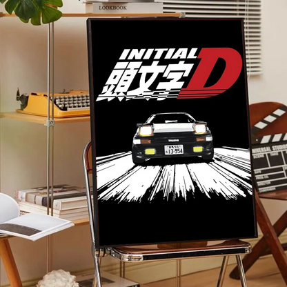 Initial D AE86 Wall Art Poster Set