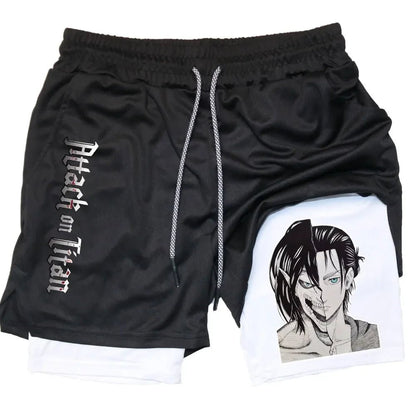 Attack on Titan Gym Shorts - Tokyowai
