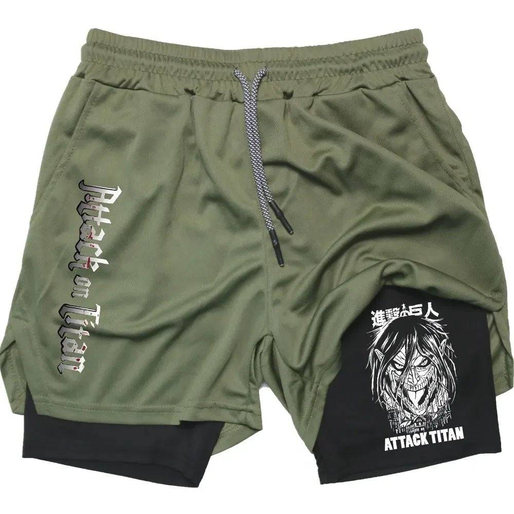 Attack on Titan Gym Shorts - Tokyowai
