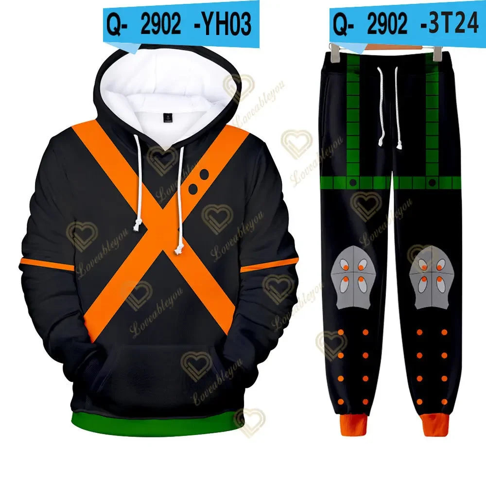 My Hero Academia Hoodies Unisex Clothing Sets - Tokyowai