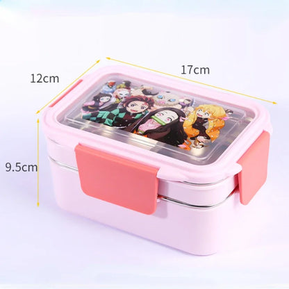Demon Slayer Stainless Steel Bento Lunch Box - Leakproof & Insulated - Tokyowai