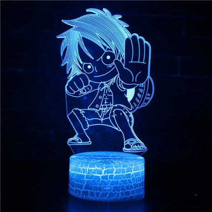 One Piece LED Night Light –26 Character & Symbol Variants