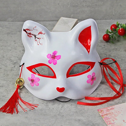 Kitsune Fox Mask – Japanese Festival Cosplay Mask (12 Variants)