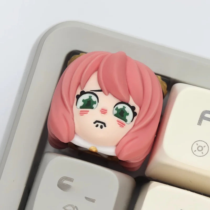 Anya Forger Resin Keycap – Spy x Family Custom Mechanical Keyboard Topper